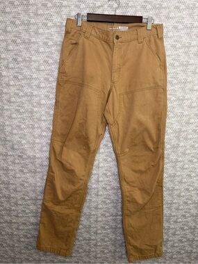 Carhartt Men's Relaxed Fit Twill Utility Work Pants Carpenter Tan, Size 33x36